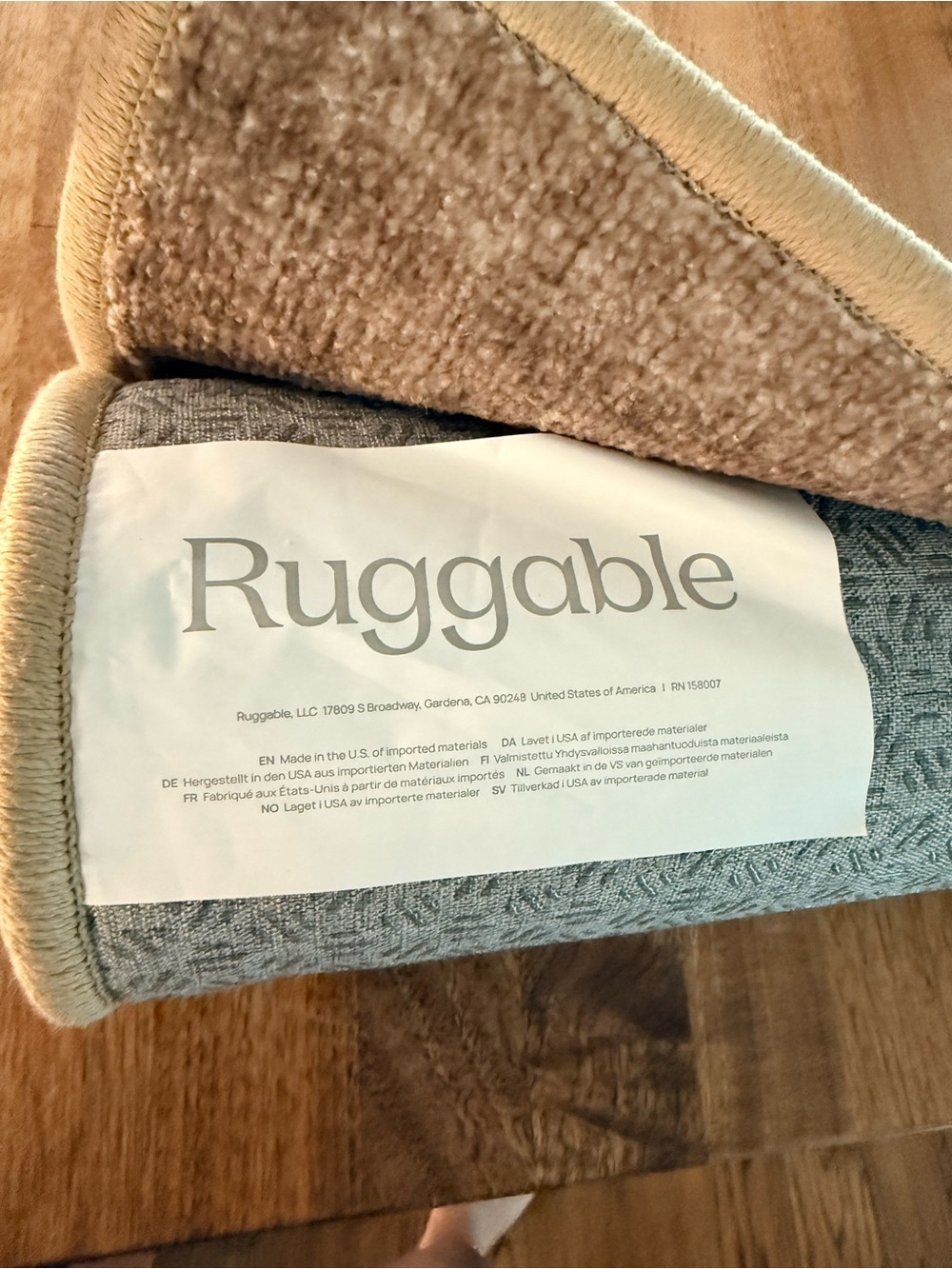 NWT Ruggable Modern Blush and Rust Abstract Rug (3’x5’) - Picture 2 of 4